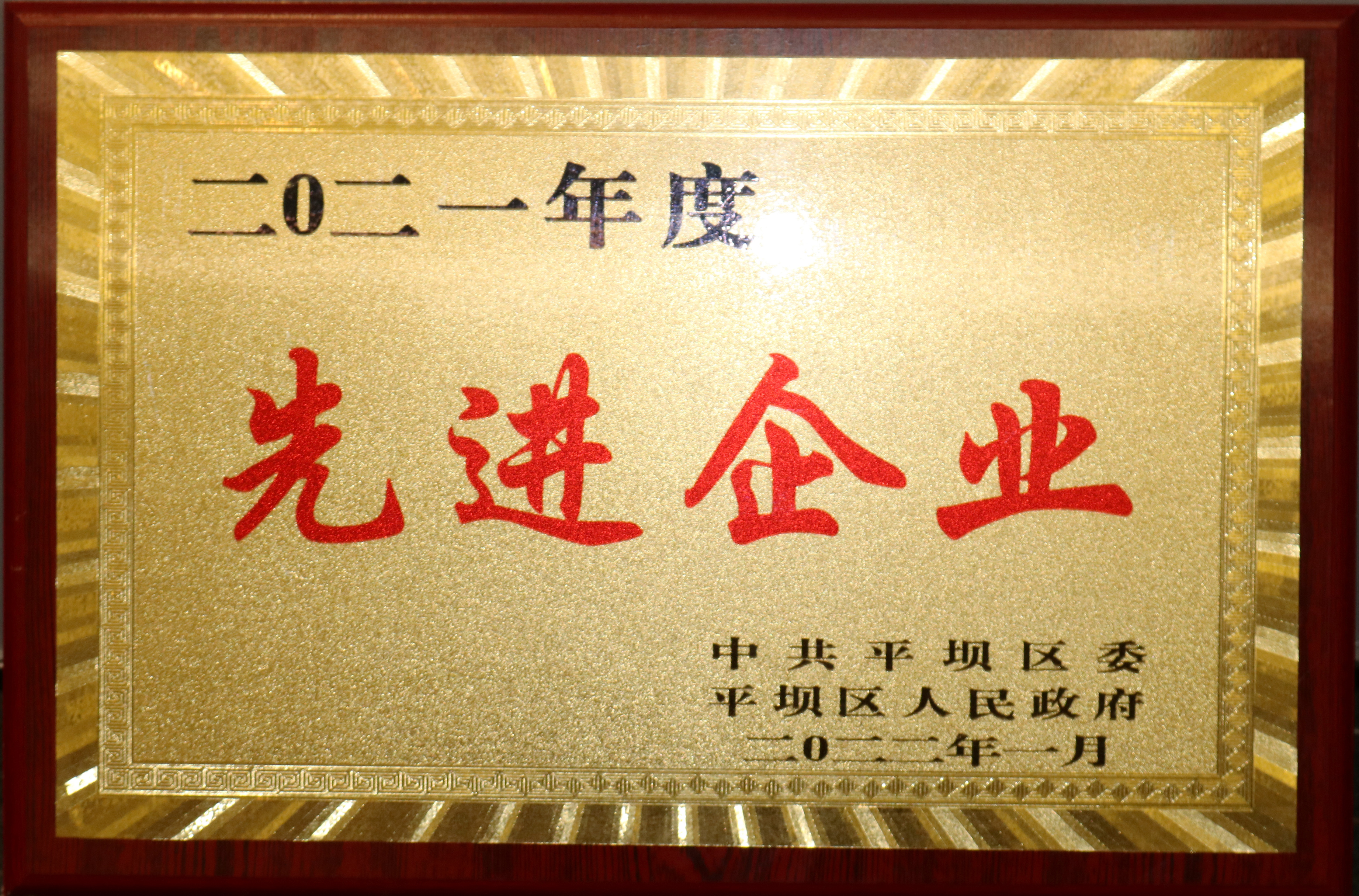 2021年度先进企业